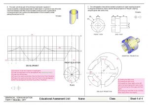 surface developments and oblique model answer